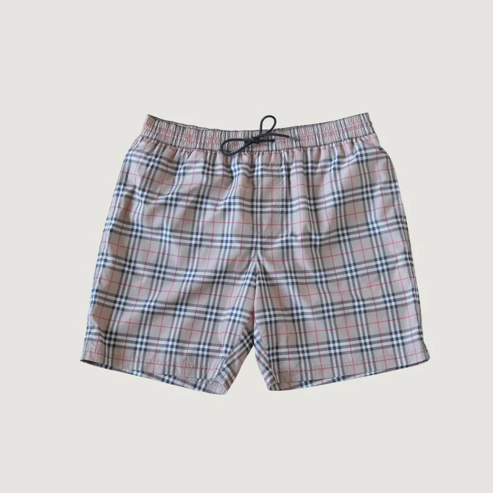 Burberry Swim Shorts Mens Tan Vintage Check Designer Large Trunks